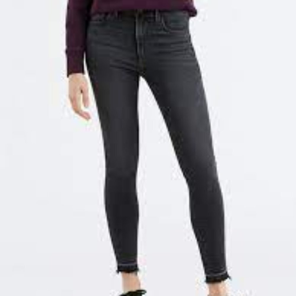 Levi's High Rise Super Skinny Raw Hem Jeans